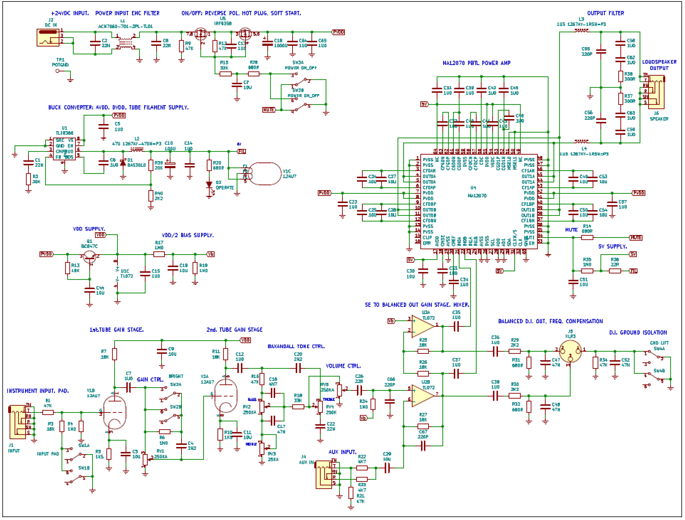 DEMOBASSAMP60W1270TOBO1 - Schematic DEMOBASSAMP60W1270TOBO1 - Schematic